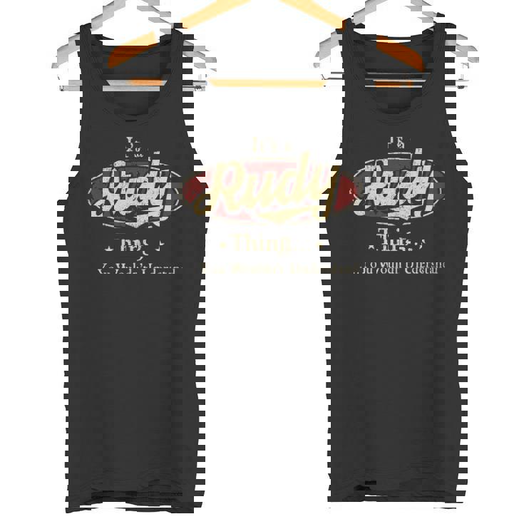 It's A Rudy Thing You Wouldn't Understand Tank Top