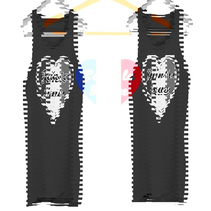 J'aime La France Drapeau J'aime La Culture Française Paris Francaise Débardeur e
