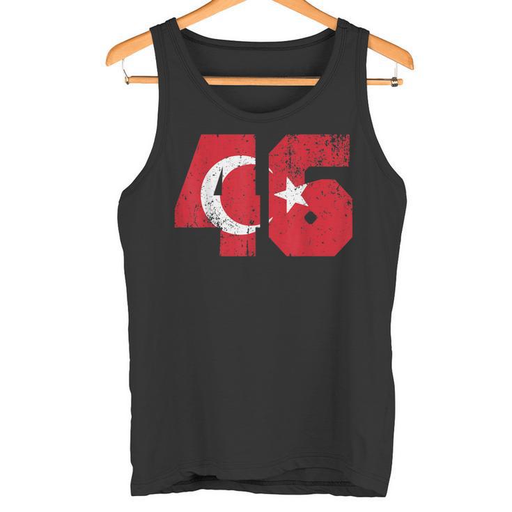 Kahramanmaras 46 Memleket Turkish Flag Tank Top