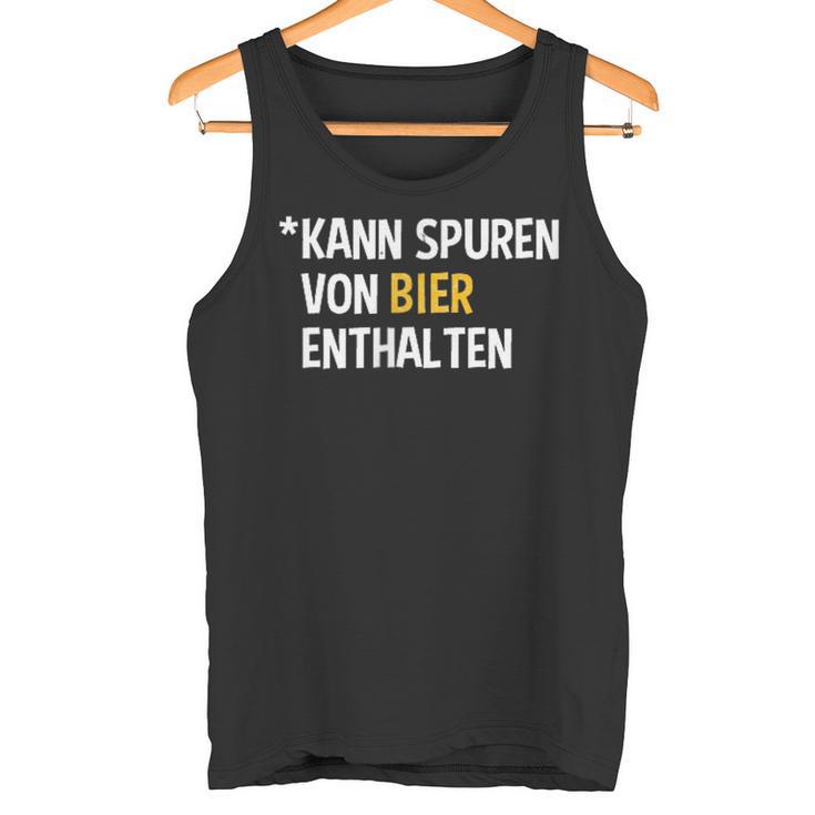 Kann Spurenon Bier Enthalten Tank Top