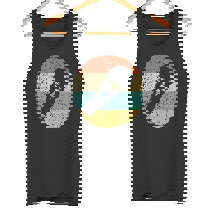 Karaoke Singer Retro Micrófono Camiseta sin mangas