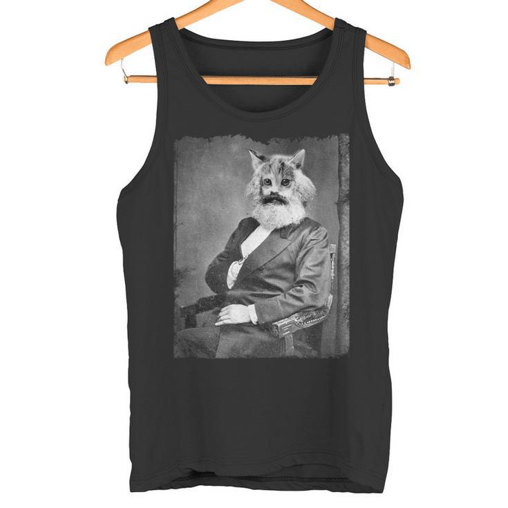 Karl Marx As A Catintage Photo Portrait Meme S Tank Top