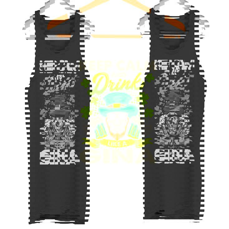 Keep Calm And Drink Like A Keep Calm And Letgina Handle It Tank Top