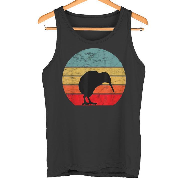 Kiwi Bird Retrointage Sunset New Zealand Animals Kiwi Bird S Tank Top