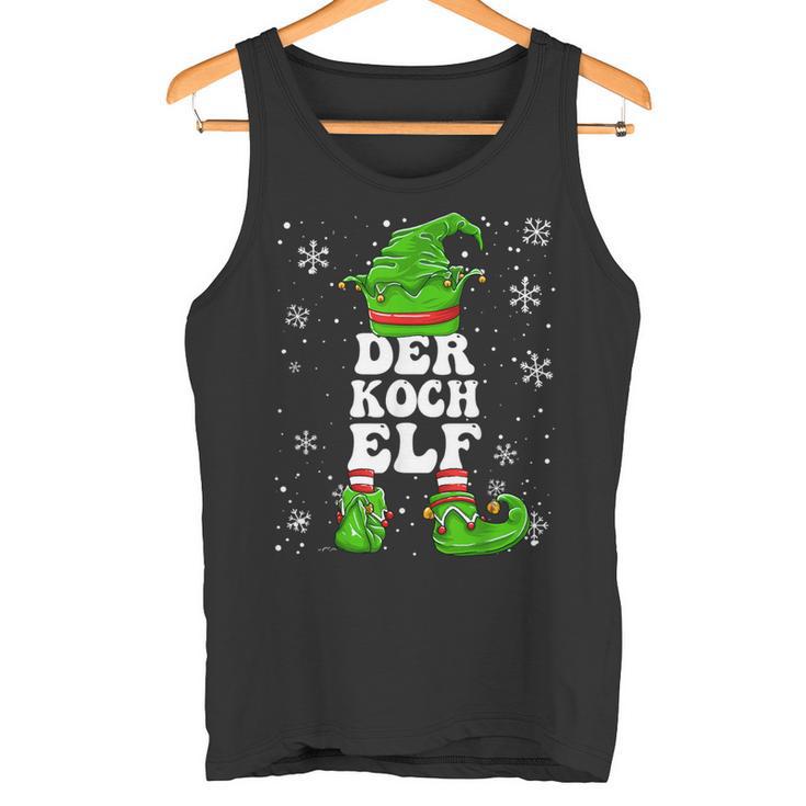 Koch Elf Christmas Elf Chef Tank Top