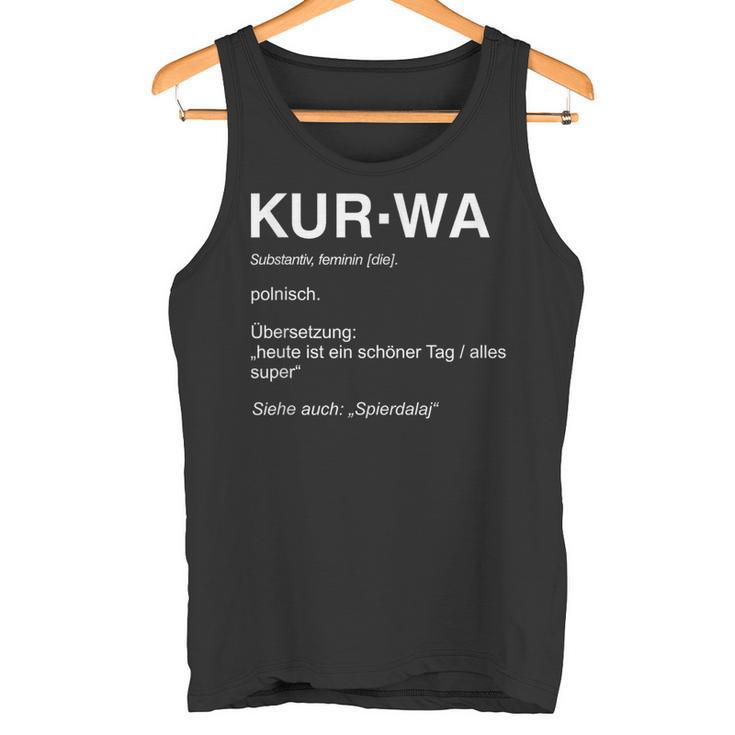 Kurwa Definition Poland Tank Top