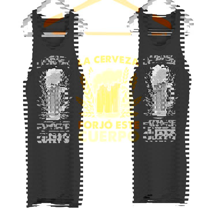 La Cerveza Forjó Este Cuerpo Cerveza Divertida Camiseta sin mangas
