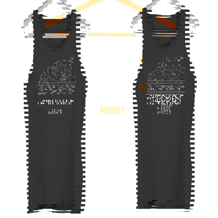 La Evolución Del Dinero Camisa Divertida Bitcoin Criptomoneda Camiseta sin mangas