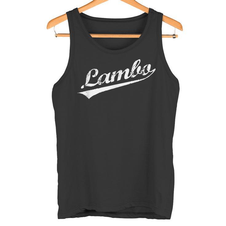 Lambo Distressed Hip Hop Rap Slang Tank Top