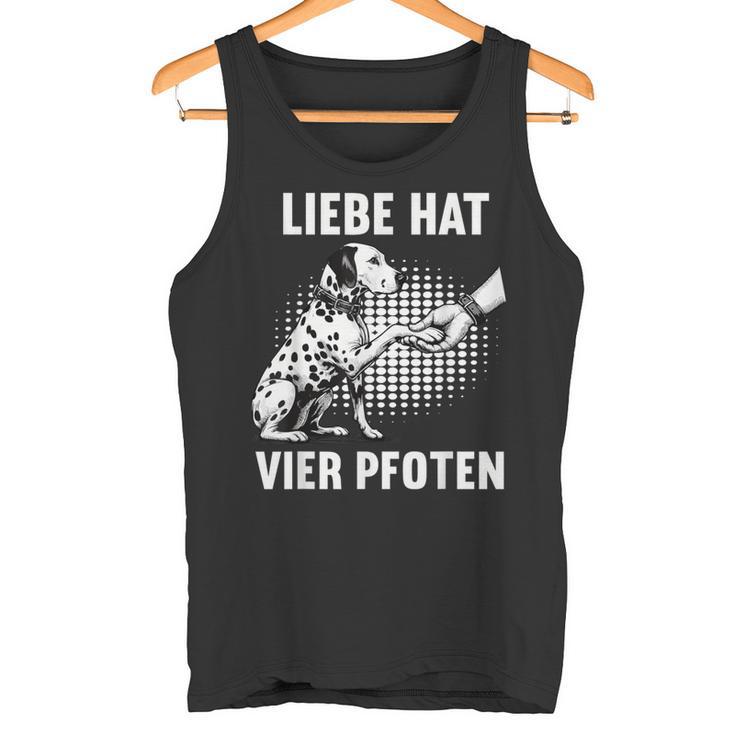 Liebe Hatier Pfoten Dalmatian Dalmatian Owner Dalmatian Tank Top