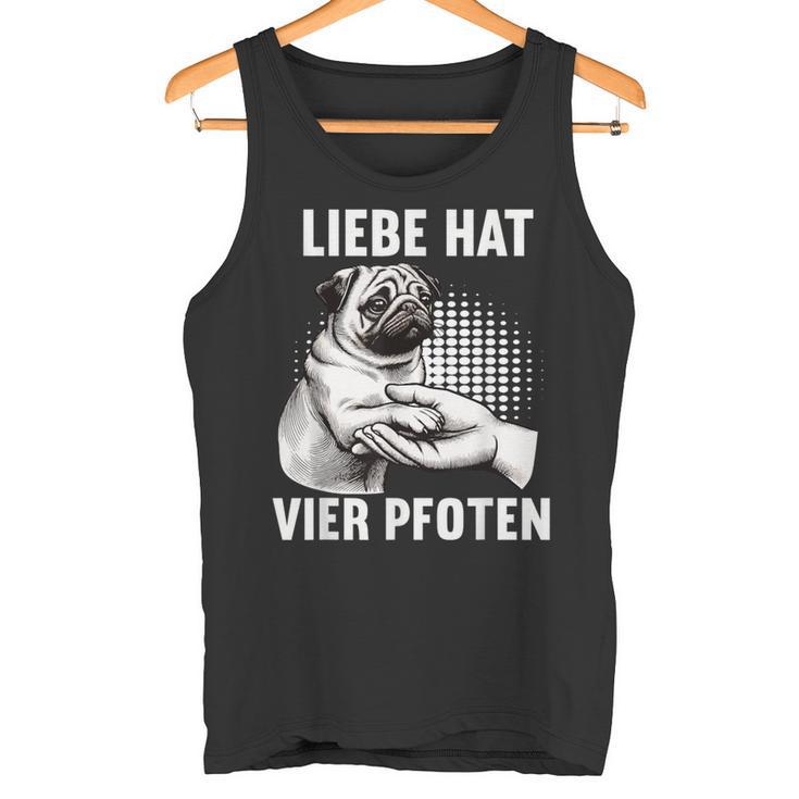 Liebe Hatier Pfoten Mops Pug Pug Dog Liebe Hatier Paw Tank Top