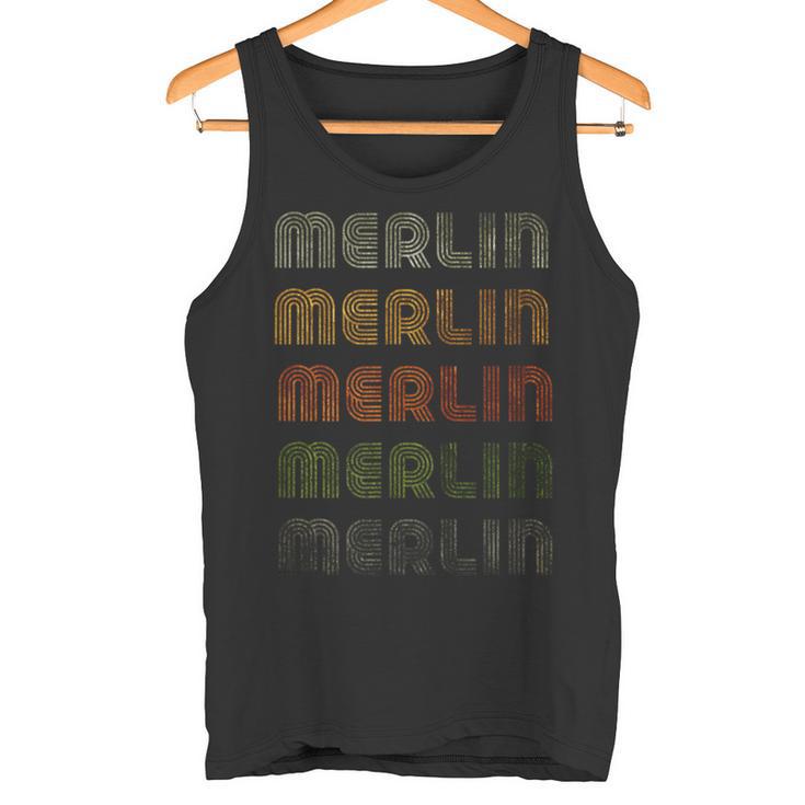 Love Heart Merlin GrungeVintage Style Merlin Tank Top