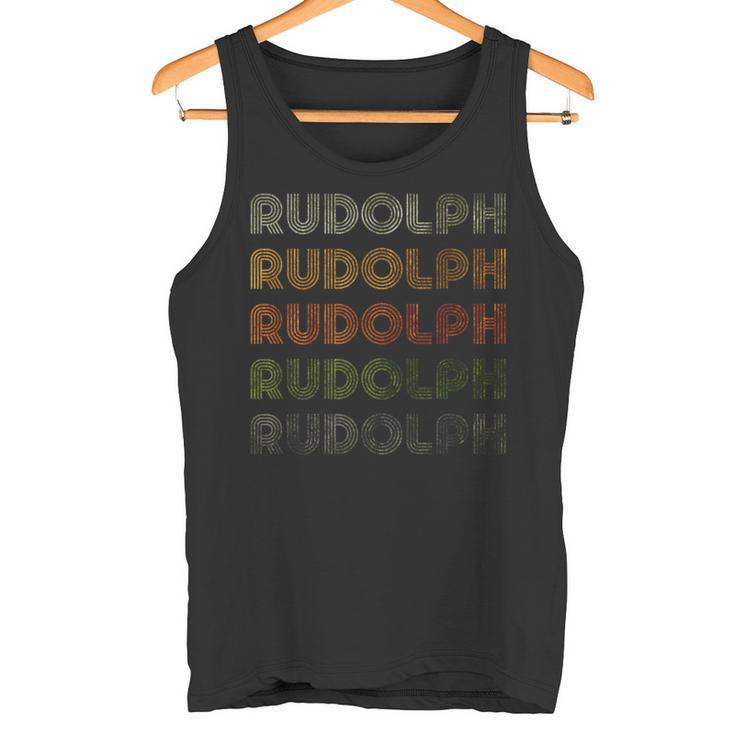 Love Heart Rudolph GrungeVintage Style Rudolph Tank Top