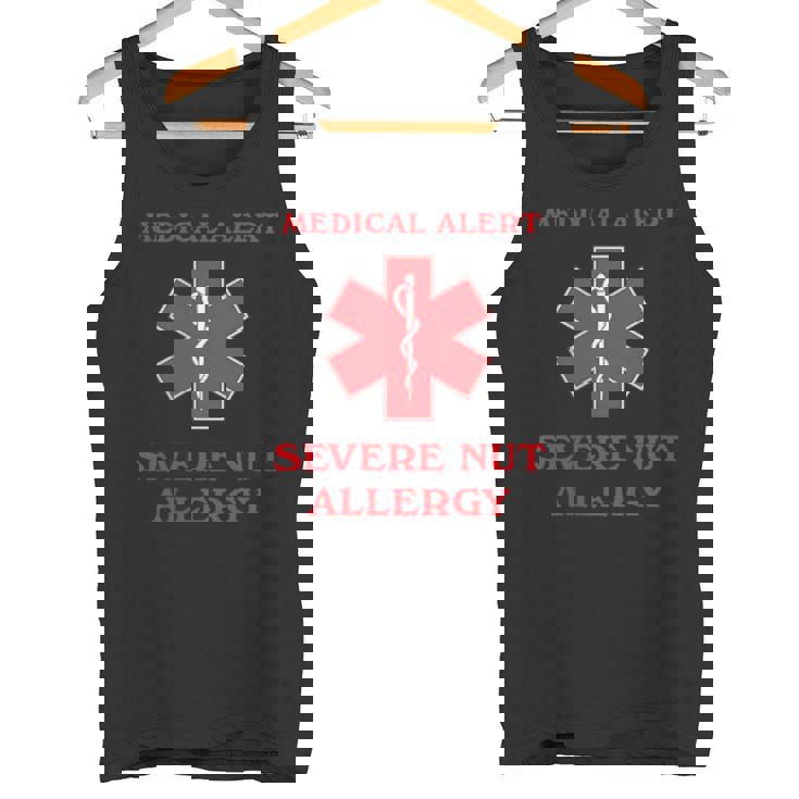 Medical Alert Severe Nut Allergy Awareness Tank Top