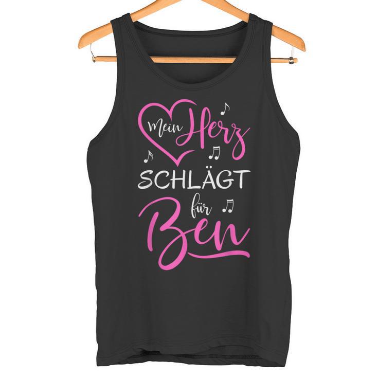 Mein Herz Schlägt Für Ben I Love Ben Ich Liebe Ben Tank Top