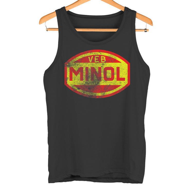 Minol -Eb Folkseigenen Berieb Minol Grunge Effect Tank Top