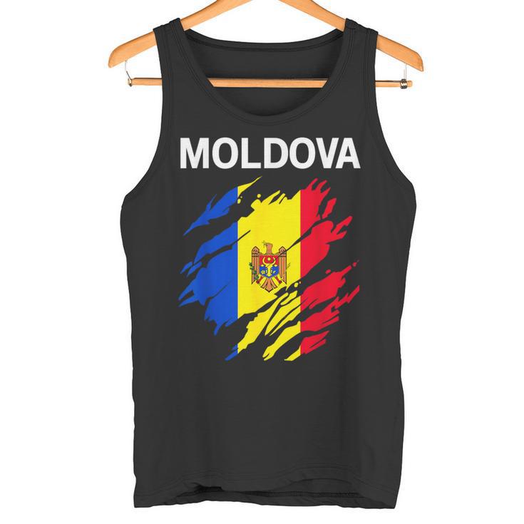 Moldova Flag Tank Top