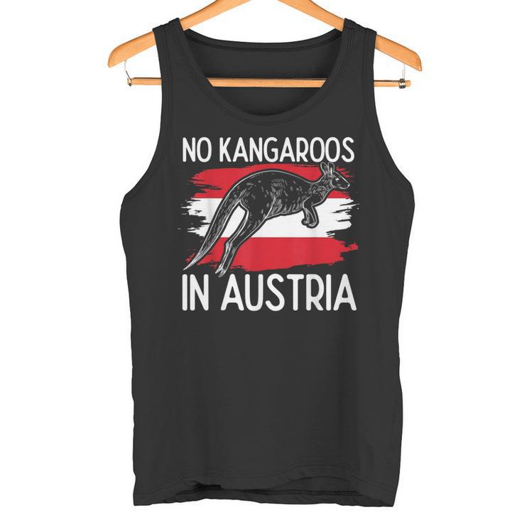 No Kangaroos In Austria Kangaroo Zoo Kangaroo Animal World Tank Top