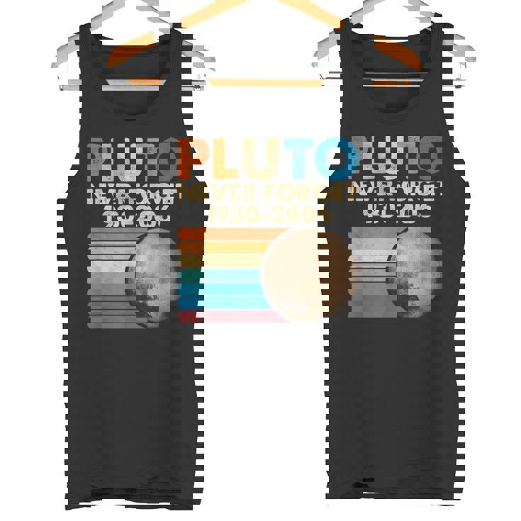 Nunca Olvides A Plutón Estilo Retro Espacio Divertido Camiseta sin mangas