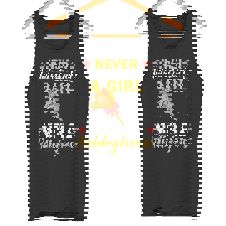 Nunca Subestimes A Una Chica Con Un Caballo De Afición Camiseta sin mangas