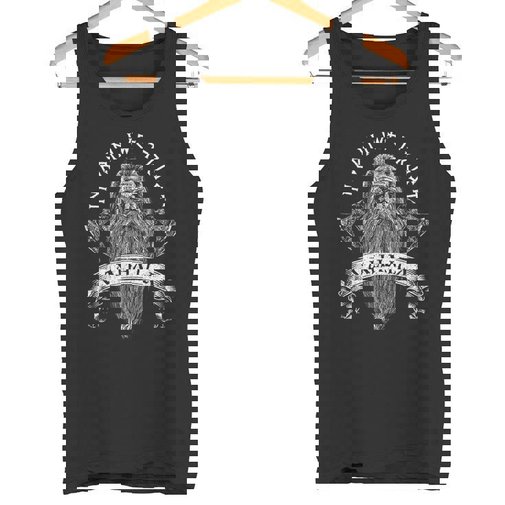 In Odin We Trust -Ikings Norse Odinalhalla Axe Canotta