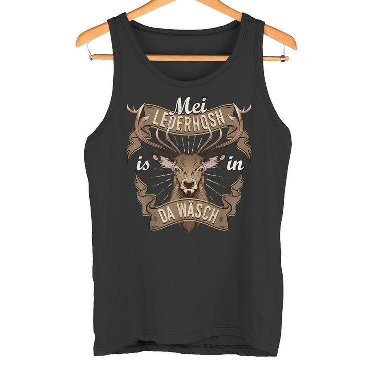 Oktoberfest Mei Lederhosn Is In Da Wäsch Deer Cool Tank Top