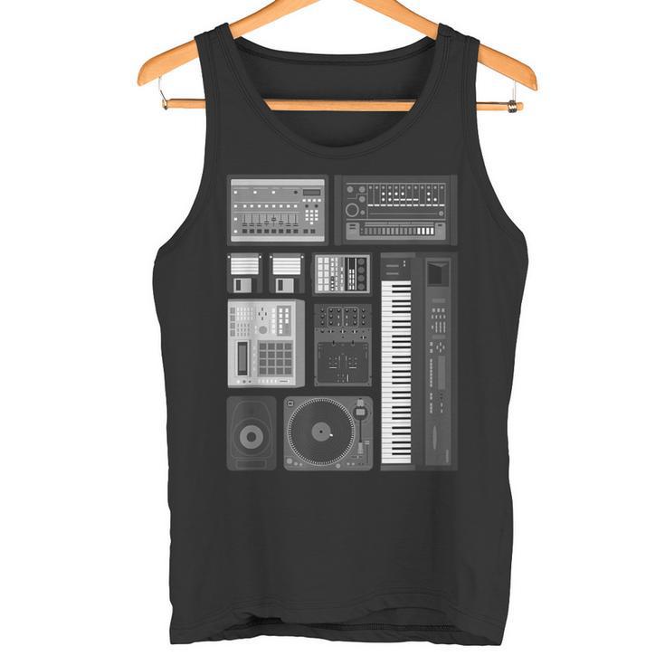 Old School Hip Hop Rap Music Beat Maker Tank Top