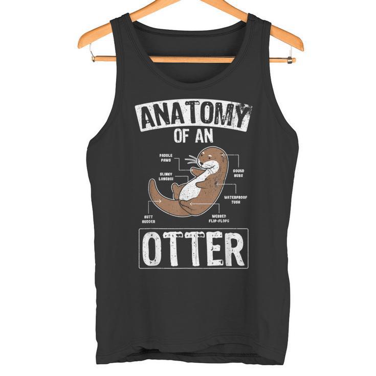 Otter Anatomy Of An Otter Cute Otter Lover Tank Top