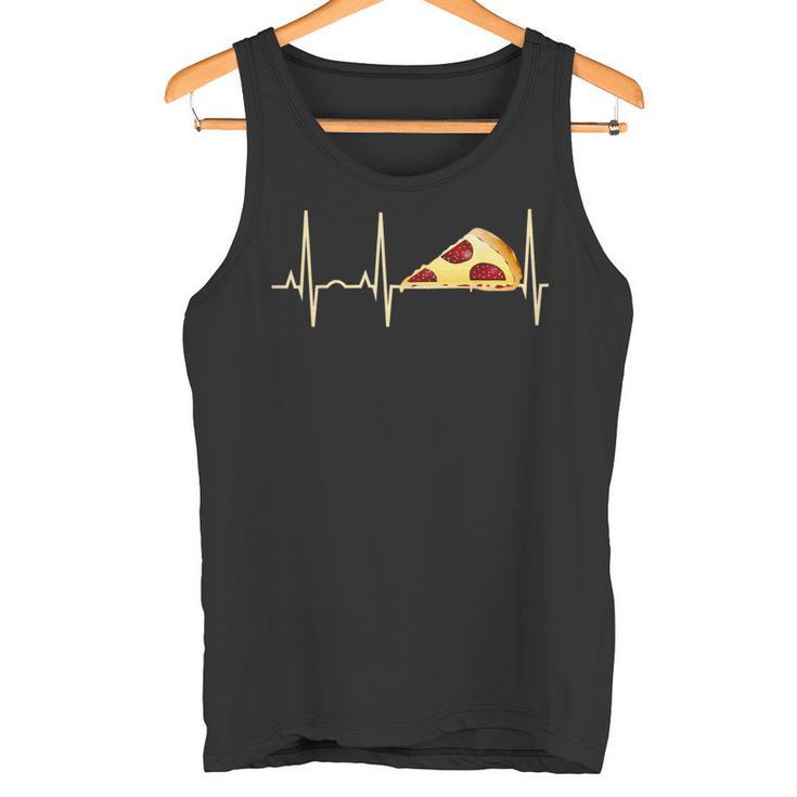 Pizza Pepperoni Pizza Heartbeat Tank Top