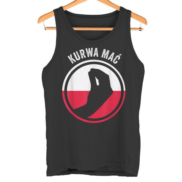 Polska Kurwa Pole Polish Flag Tank Top