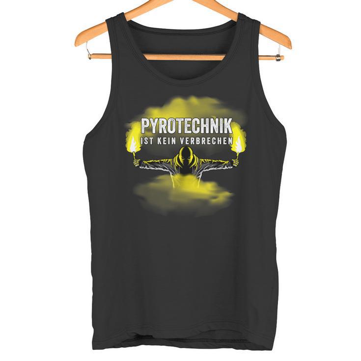 Pyrotechnik Ist Keinerrime Pyro Bengalo Yellow Tank Top