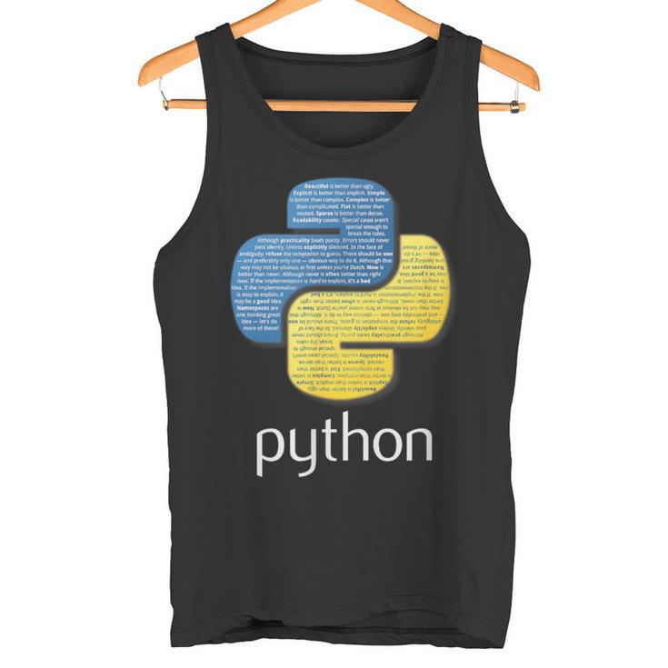 Python Coder Programador Programador Programador Desarrolladores Camiseta sin mangas