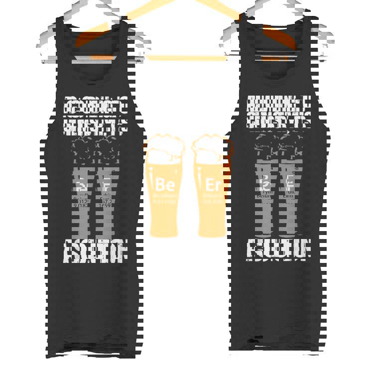 Química Químicos Cerveza Nerd Divertidos Profesor Camiseta sin mangas