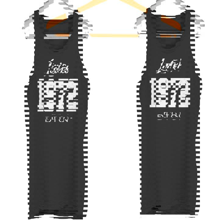 Retro 52 Años Nacido En 1972 Edición Limitada 52 Cumpleaños Camiseta sin mangas