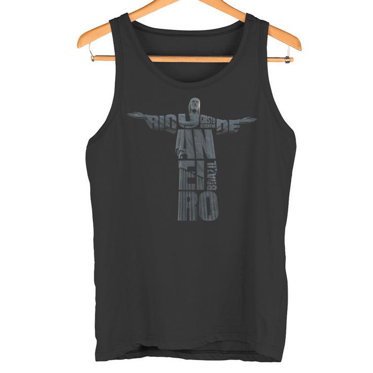 Rio De Janeiro Jesus Christ Statue Brazil Tank Top