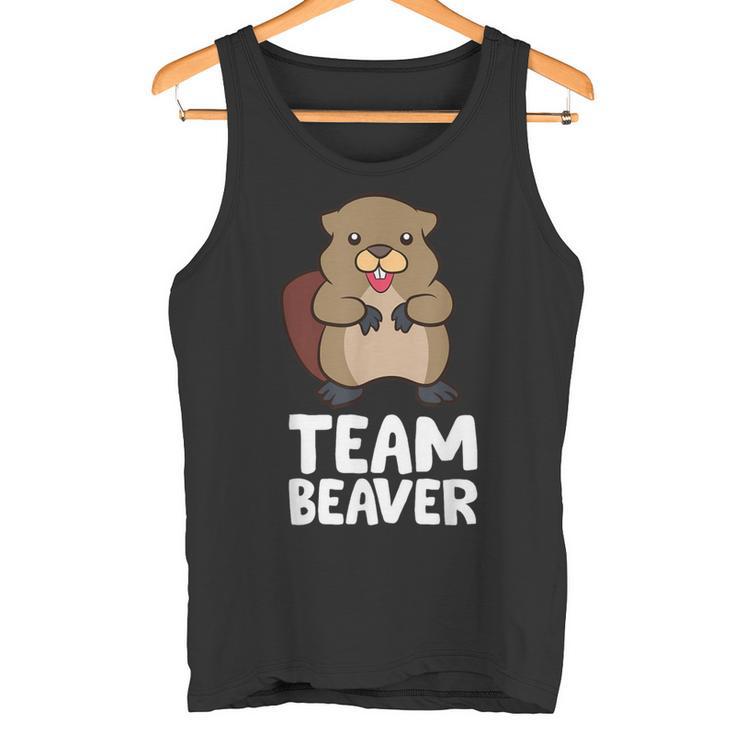 Rodent Team Beaver Team Beaver Love Flannelette Tank Top