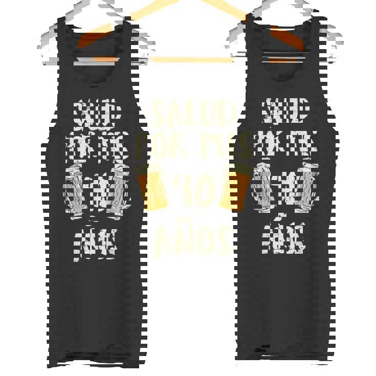 Salud Por Mis 40 Anos Cerveza Humor Birthday Hombre Regalo Camiseta sin mangas