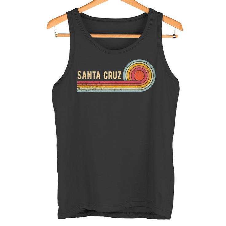 Santa Cruz City California Caintage Retro Souvenir Tank Top