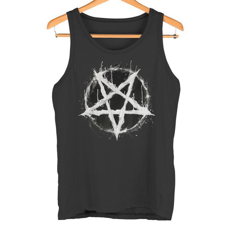 Satanic Devil 666 Pentagram Tank Top