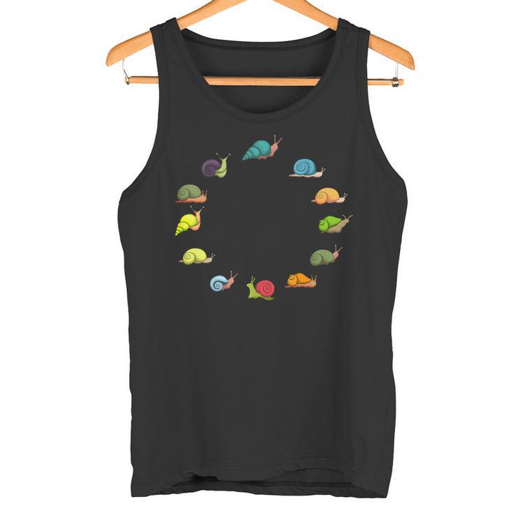 Schnecken Haustier Mit Schneckenhaus Tank Top