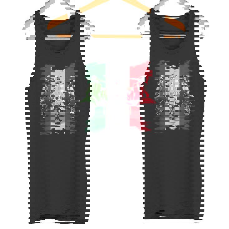 Scooter Bicicleta Motocicleta Scooter Bandera De Italia Ciclomotor Sin Mangas Camiseta sin mangas