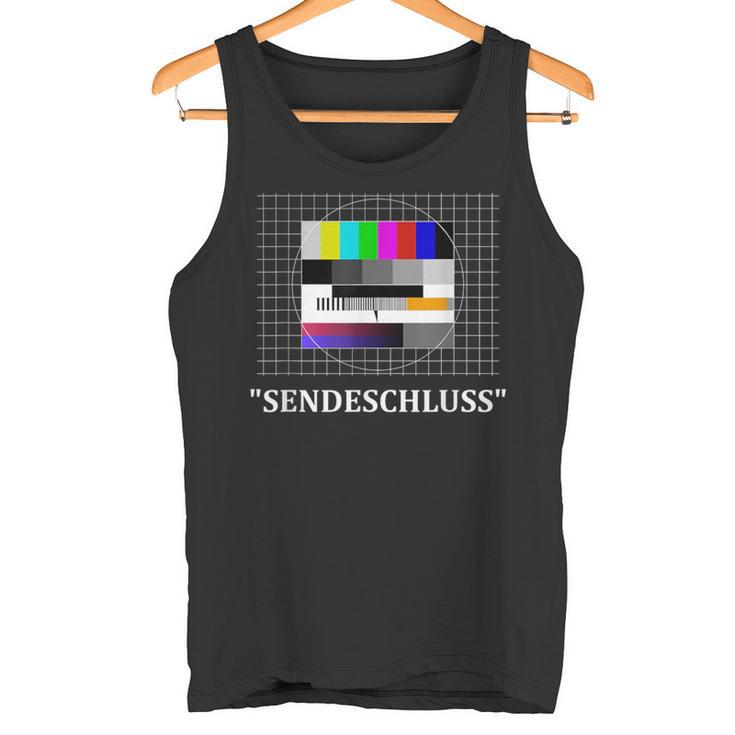 Sendschluss Testbild 80S 90S Retrointage Party Tank Top