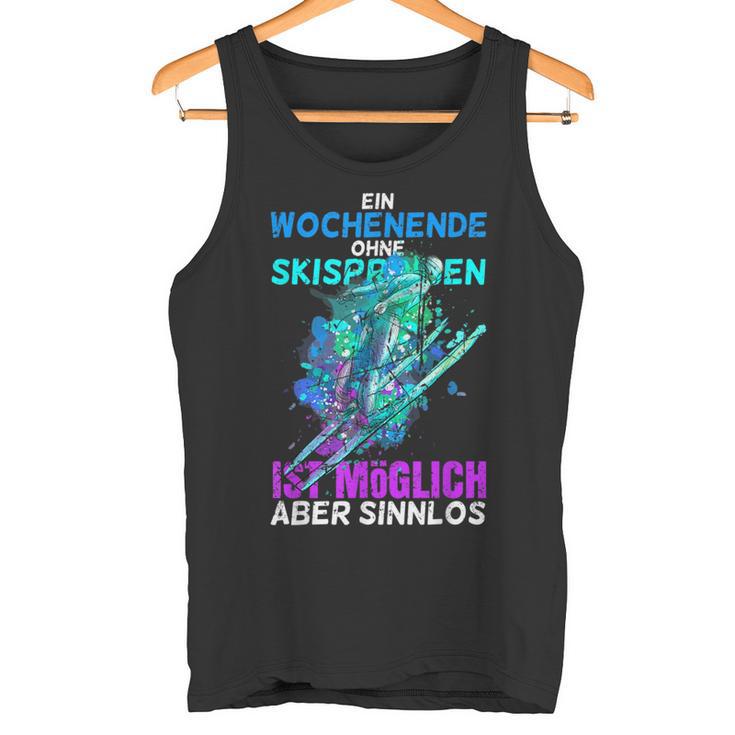 Ski Jumping Winter Sport For Skiing Fans Tank Top