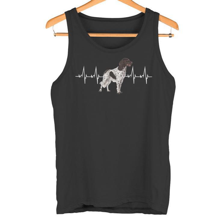 Small Münsterländer Dog Heartbeat Heartbeat Tank Top