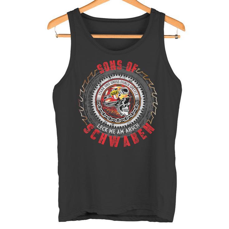 Sons Of Schwaben Home Freedom Exit Street Motorcycle Tank Top