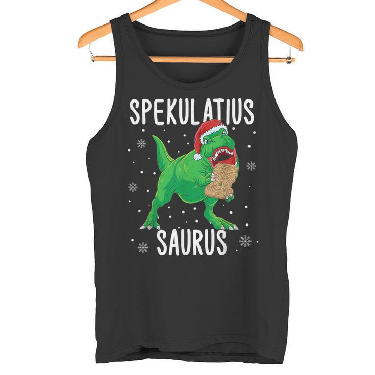 Spekulatius Saurus Christmas Dino Tyrannosaurus Tank Top