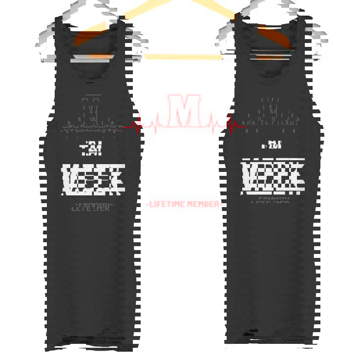 Team Meek Lifetime Member Meek Last Name Tank Top