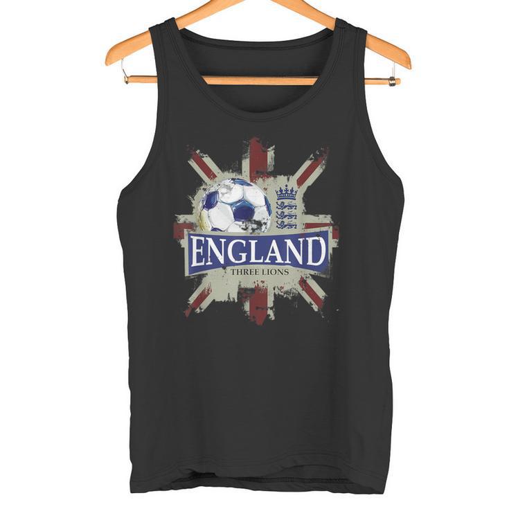 Three Lions England Fußball Team Fan Union Jack Grunge Tank Top