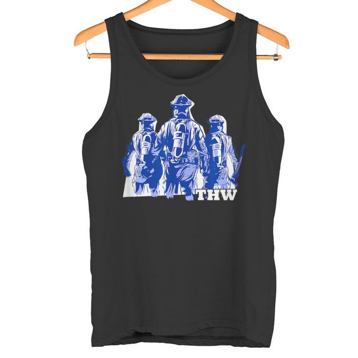 Thw Technisches Hilfswerk Motif Thw Father Father's Day Tank Top