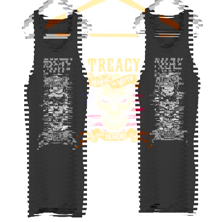 Treacy The Man The Myth The Legend Personalized Last Name Tank Top